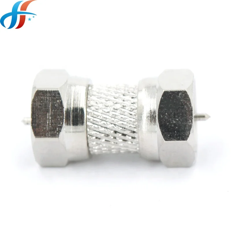 big nut F male to male double head RF coaxial F connector adapter