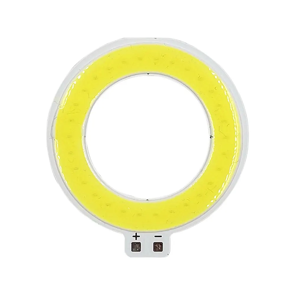 42mm Round COB Ring LED Circle Light Chip for Bicycle Lamp Flashlight Signal Lighting 3V 3.7V 12V LED Bulb Warm Cold White Bulb