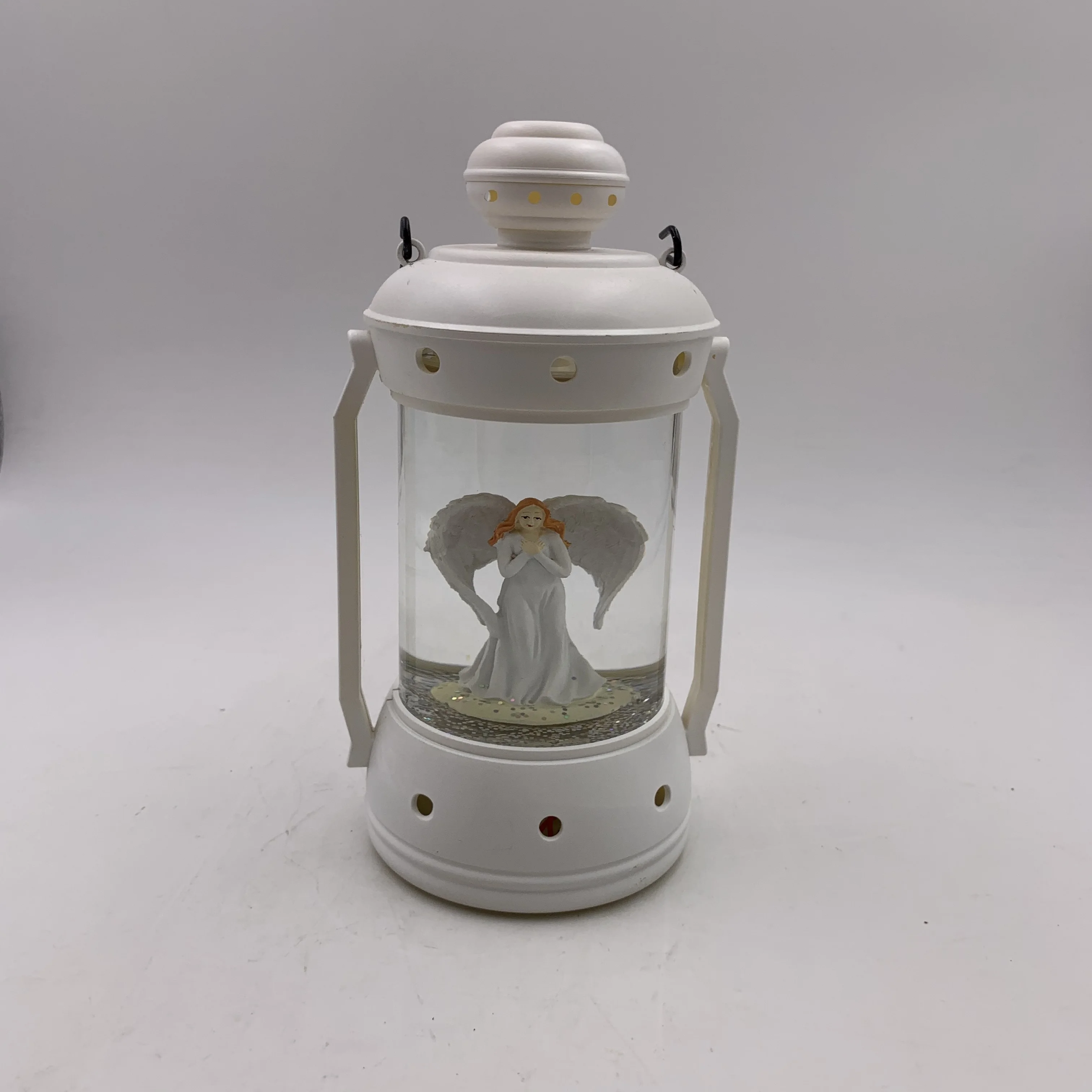 
2021 new year gift Customized Europe Waterball with Angel and LED Light revolving Snow 