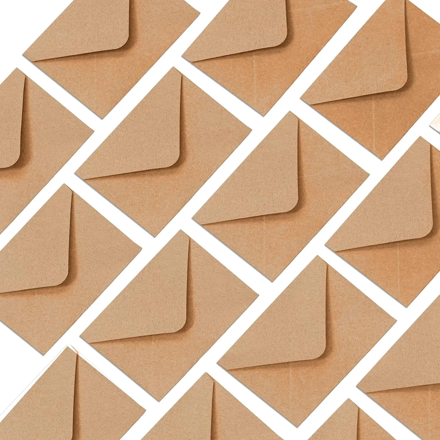 Gift Card Envelopes Mini Brown Business Card Packaging Kraft Paper Envelope with Customized Size and Logo