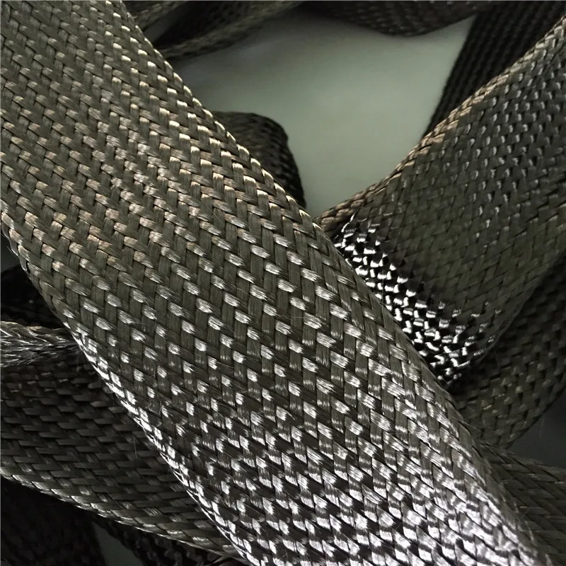 3k expandable braided carbon fiber woven sleeve
