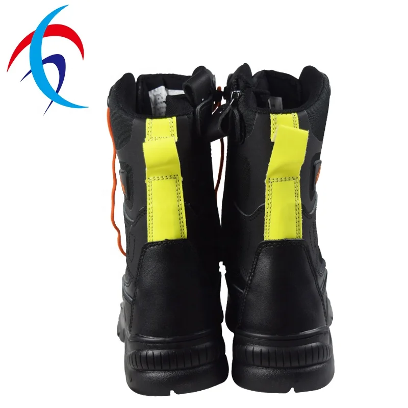 Cheap Fire Fighting Equipment Manufacturer Fireman Boot Professional Rescue Shoes