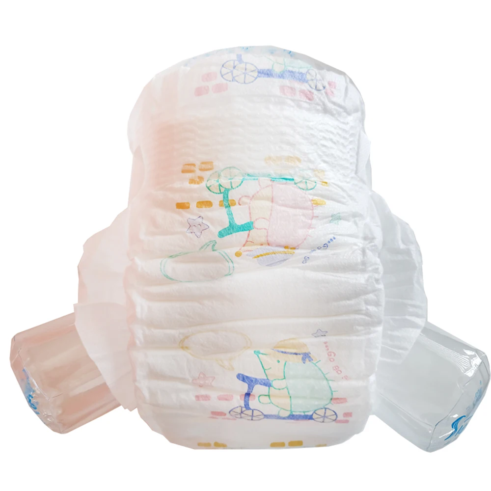 couche bebe Baby best quality wholesale price baby diaper supplier from China Material Fluff Pulp