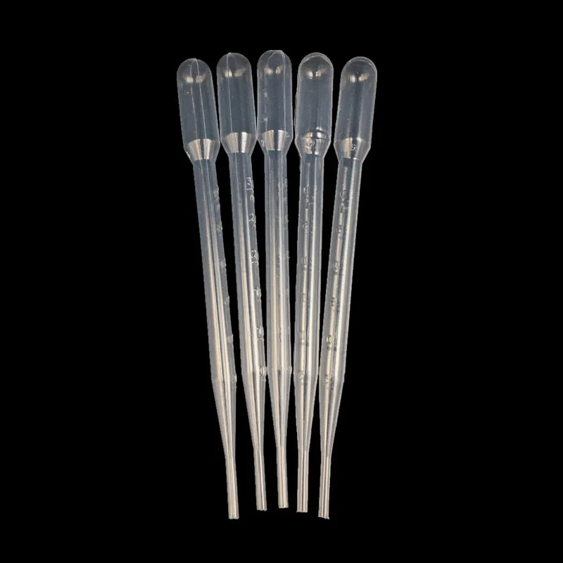 1ml 2ml 3ml 5ml Plastic Transfer Pipettes Calibrated Pasteur Pipets Dropper Suitable for Laboratory Use