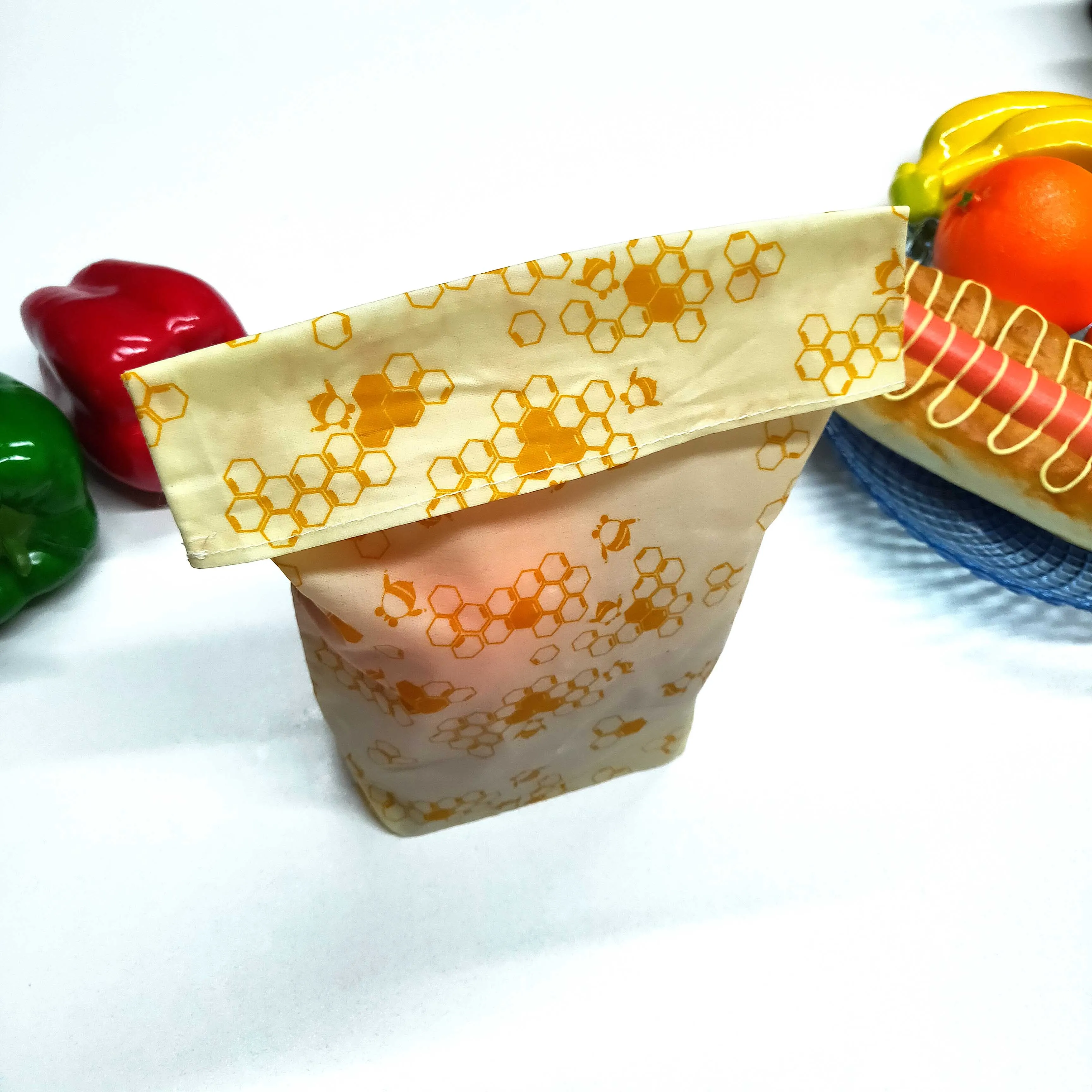  Экологически чистые многоразовые продуктовые пакеты оберточный рулон пчелиного воска ткань