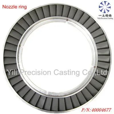 Superalloy nozzle ring used for gas turbine and steam turbine