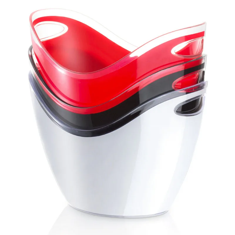  Sustainable Desktop Champagne Drink Wine Modern Black Portable Plastic Ice