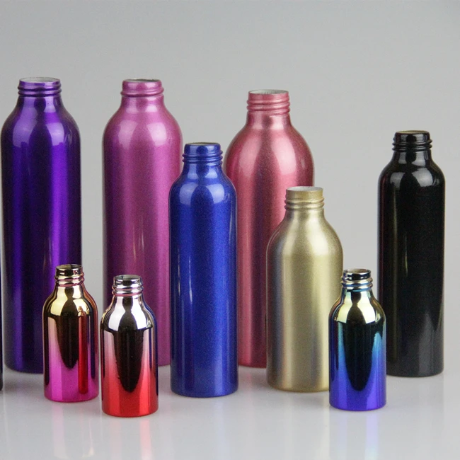 0ml 100ml 200ml 250ml 500ml 1000ml 1250ml Matte Anti-theft Screw Cover Separate Bottling Aluminum Bottles For Essential Oils