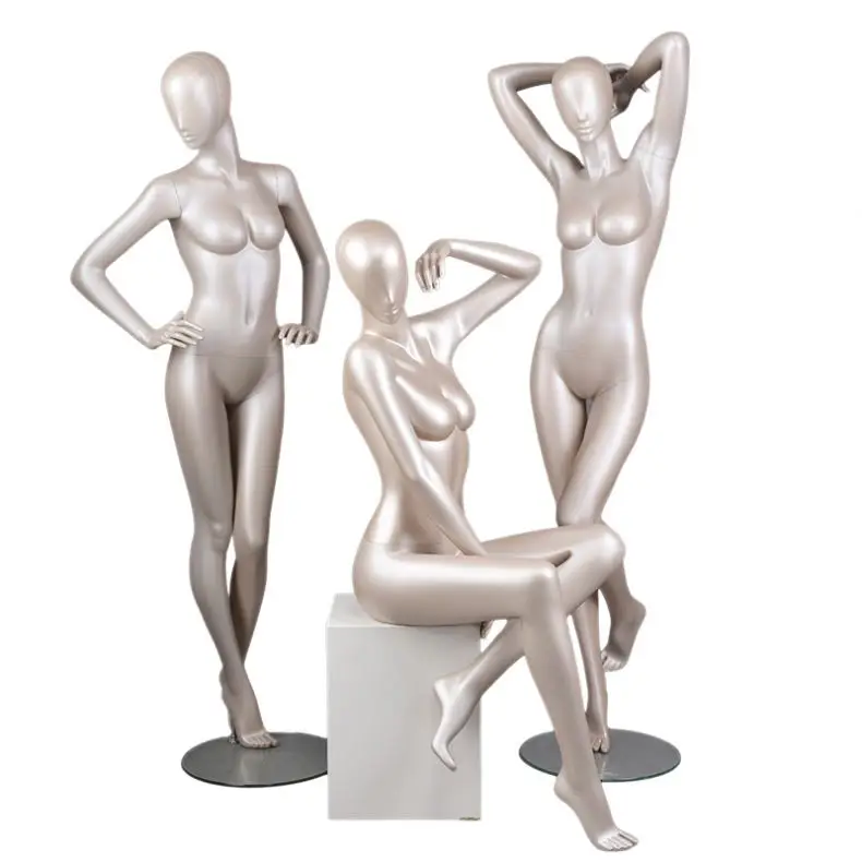 
High Quality Gold Body Female Mannequin Maniquies Women Manikin for clothes 
