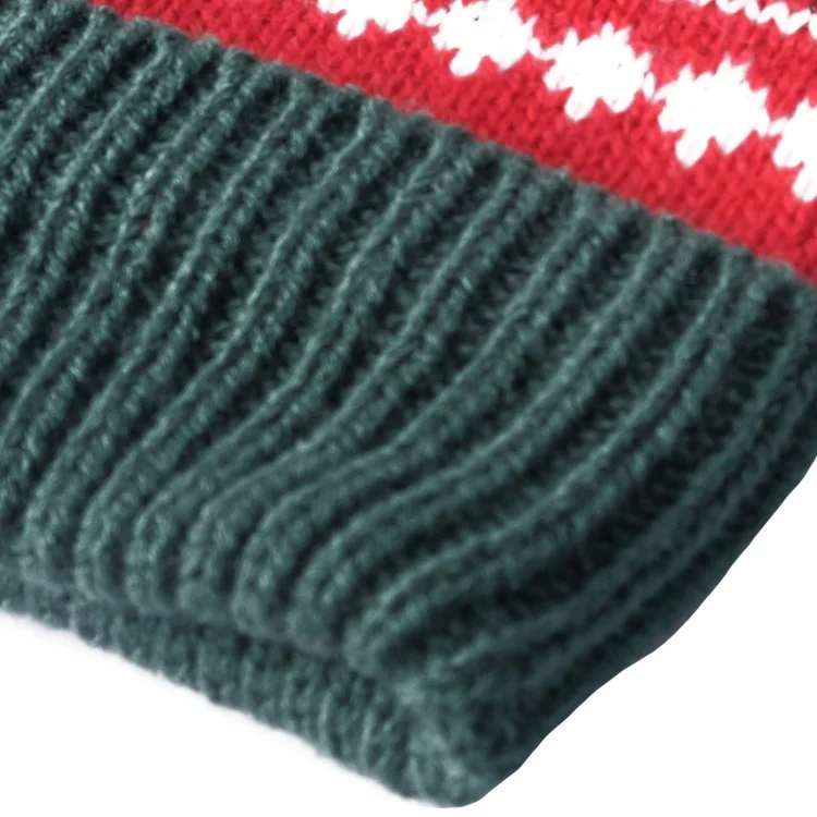 Wholesale Christmas Jacquard Colorful Comfortable Warm Knitted Unisex Winter Gloves