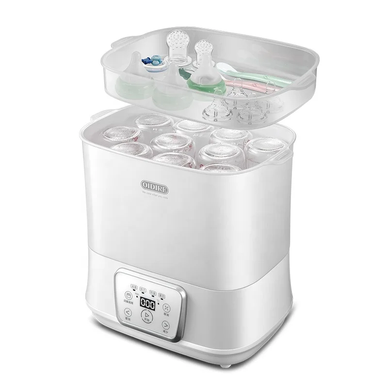 Double Layer Large Capacity Bottle Warmer Sterilizer And Dryer Electric Baby Bottle Disinfection