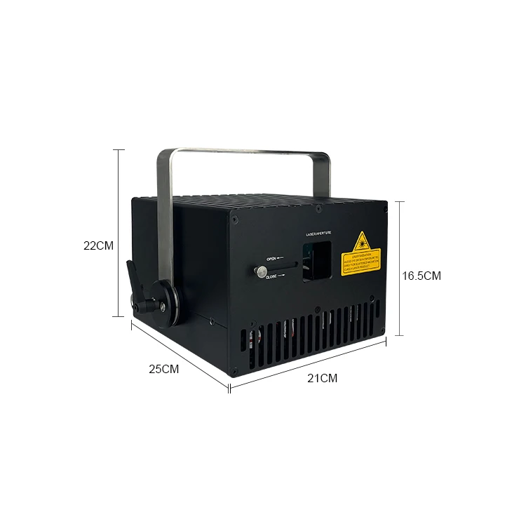2023 New Professional 3d 5w Rgb Full Color Animation Star 5000mw Laser Light Projector with logo for Sale