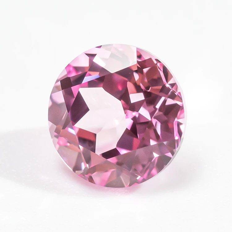 Redleaf Gems Wholesale Price Lab Created Loose Gemstone Czochralsky method Round Shape Lab Grown Sapphire