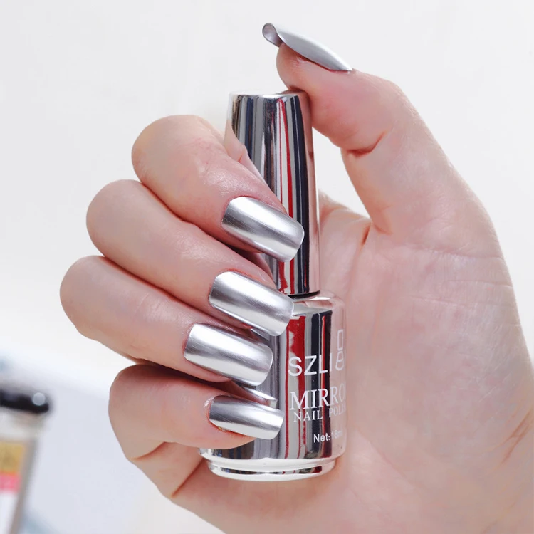 Huati Sifuli RubioAroma 16 color 18ml gold Mirror Chrome Effect Gel Paint Silver Metallic Liner silver Gel Nail Polish liquid uv