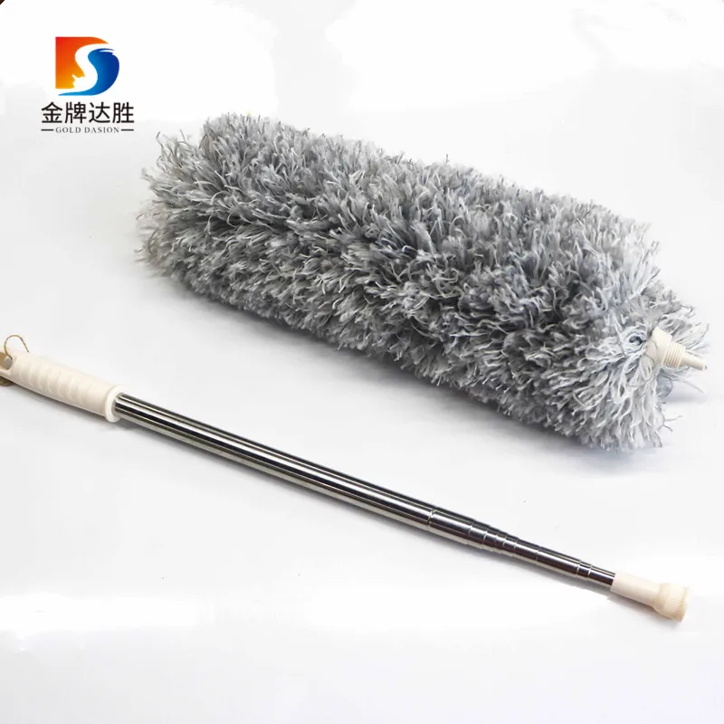 Car Office Interior Roof Ceiling Cleaning Tool Bendable Microfiber Feather Extendable Anti Static Grey Duster