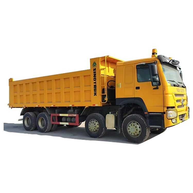 Transauto Sinotruk HOWO 8*4 Used Diesel Heavy Dump Truck Sale 10 Wheeler 30-40 Tons Payload 371hp Chinese Truck Left Steering