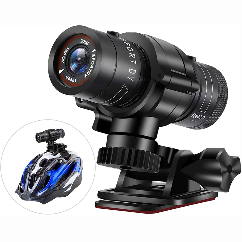 Bicycle Motorbike Helmet Camera Mini DVR Video Cam Camcorder HD 1080P Sports Action Camera for Outdoor Wilderness