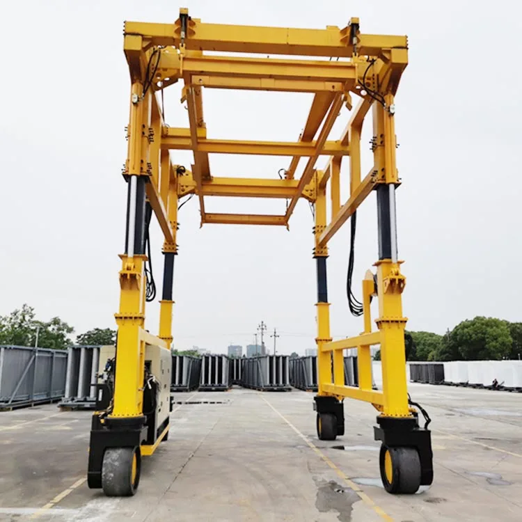 Empty Container Handler Multicab Carry Gantry Rubber Type Hook Lift Container Straddle Carrier