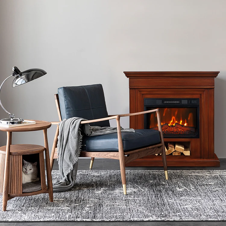 Living Room Decor Led 3D Flame Sfeerhaard Cheminees Electriques Electric Fireplace with Mantel