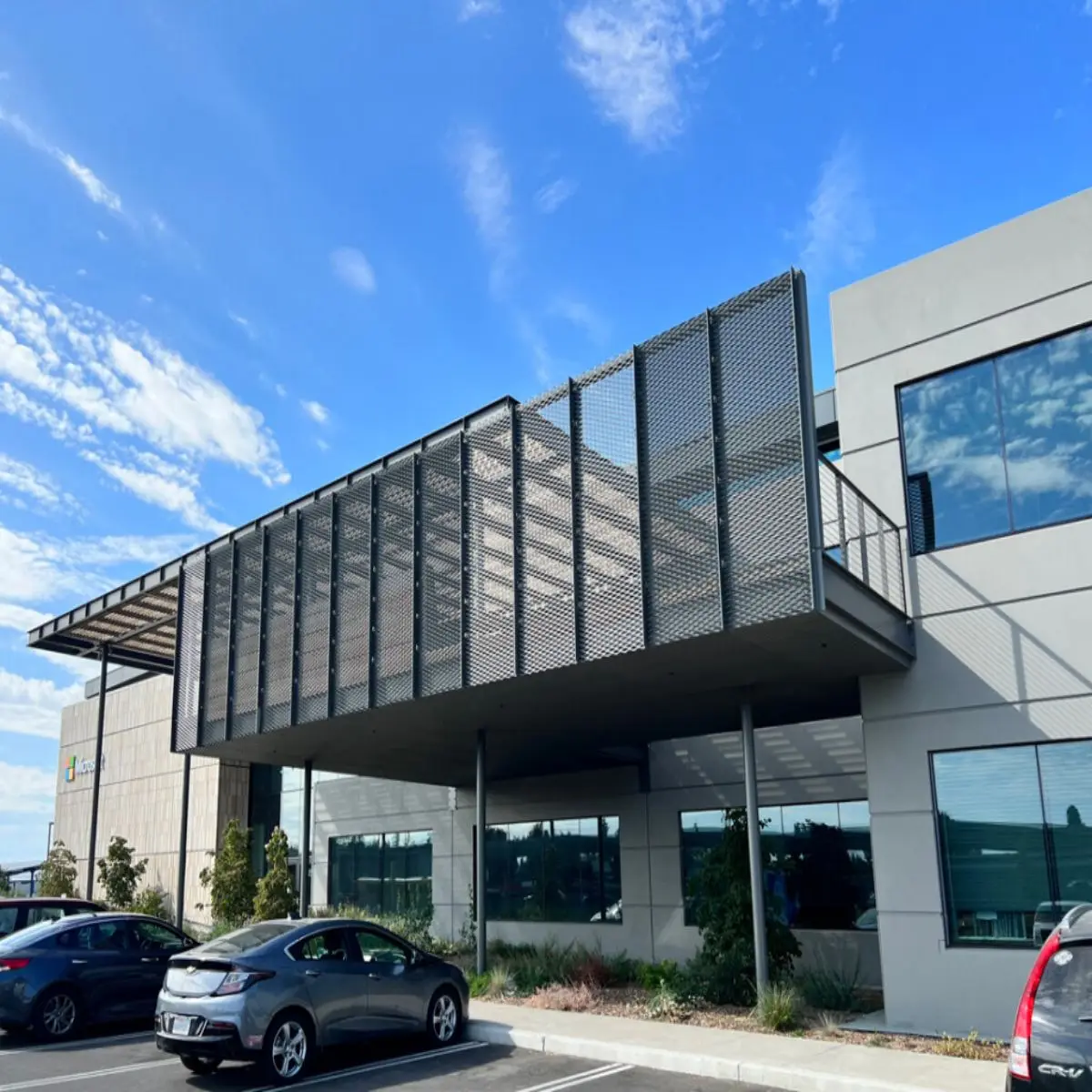 External Cladding Curtain Wall Facade Panels Expanded Metal Mesh Panels Sunlight Proof