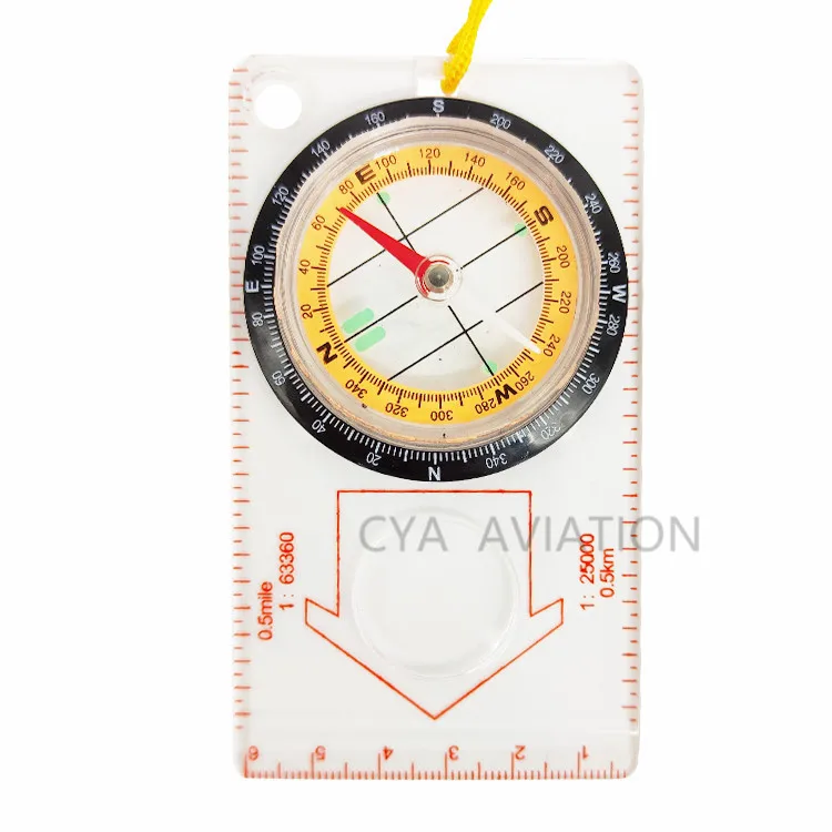 Map Navigation Compass with Nylon lanyard included & luminous dials wholesale navigation tools
