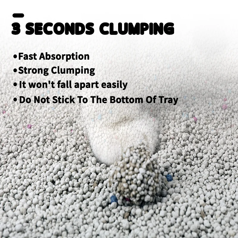 Strong Adsorption Cat Sand Cat Clay Litter Bentonite Sand For Cat