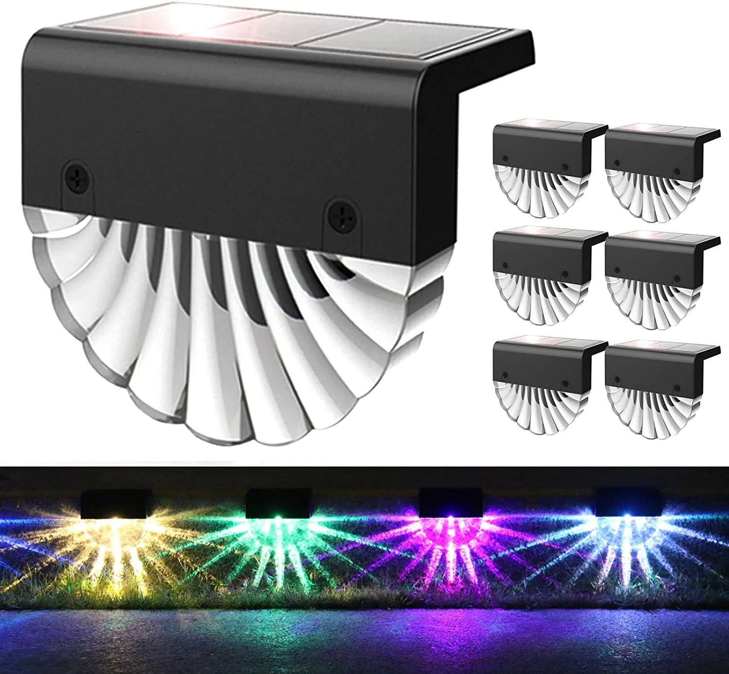 solar pool color changing fencing light outdoorsolar post staircase garden light