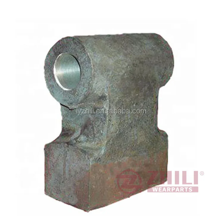 Long service life cement plant hammer crusher wear parts clinker hammer with alloy welding for clinker crushing Casting Parts