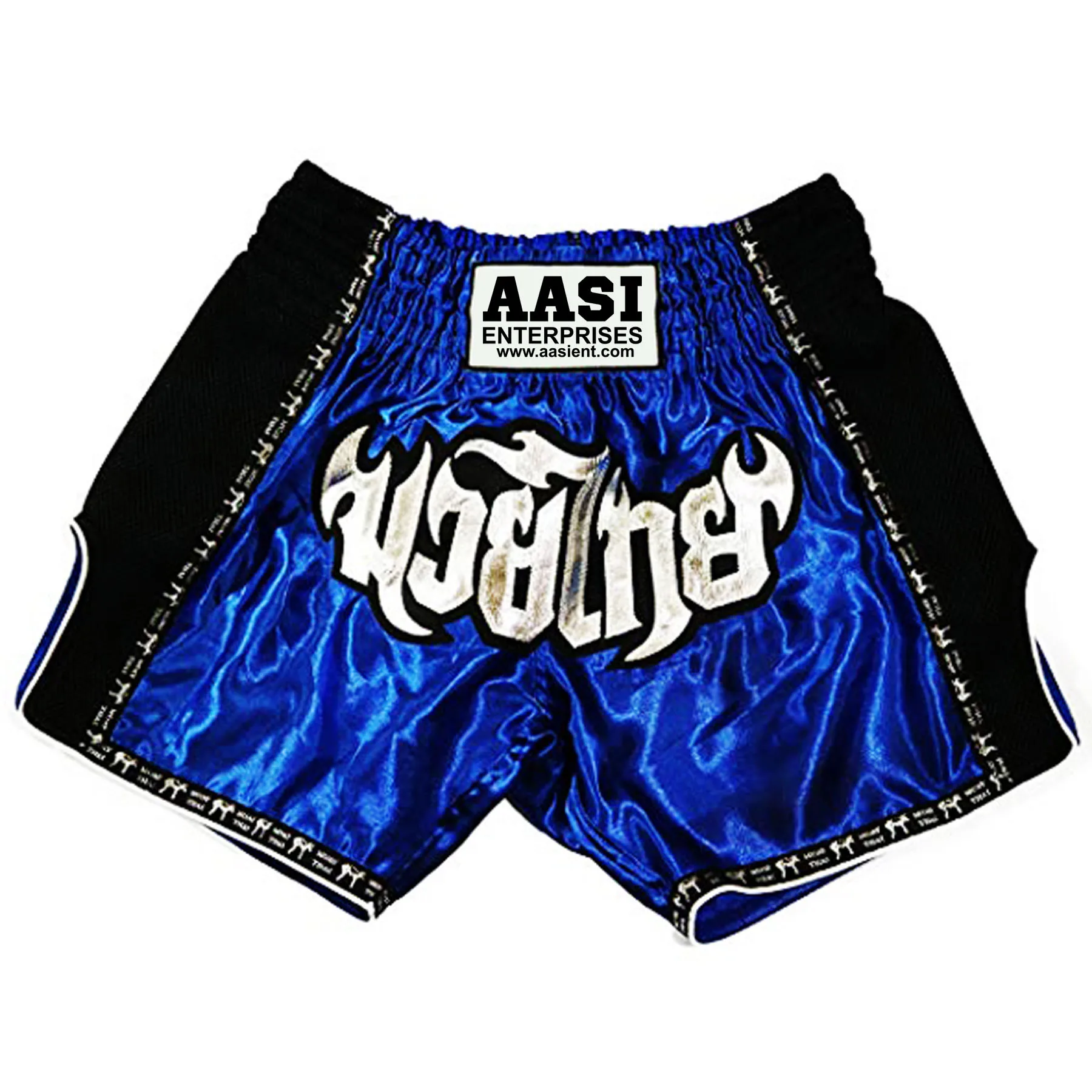 Пользовательская Экипировка Muay Thai шорты индивидуальный логотип шаблон с белыми