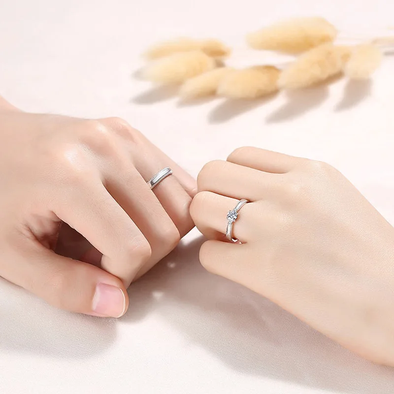 High Quality Custom Couple Rings Latest Wedding Jewelry Couple Rings Fashion Stainless Steel Jewelry Couple Rings