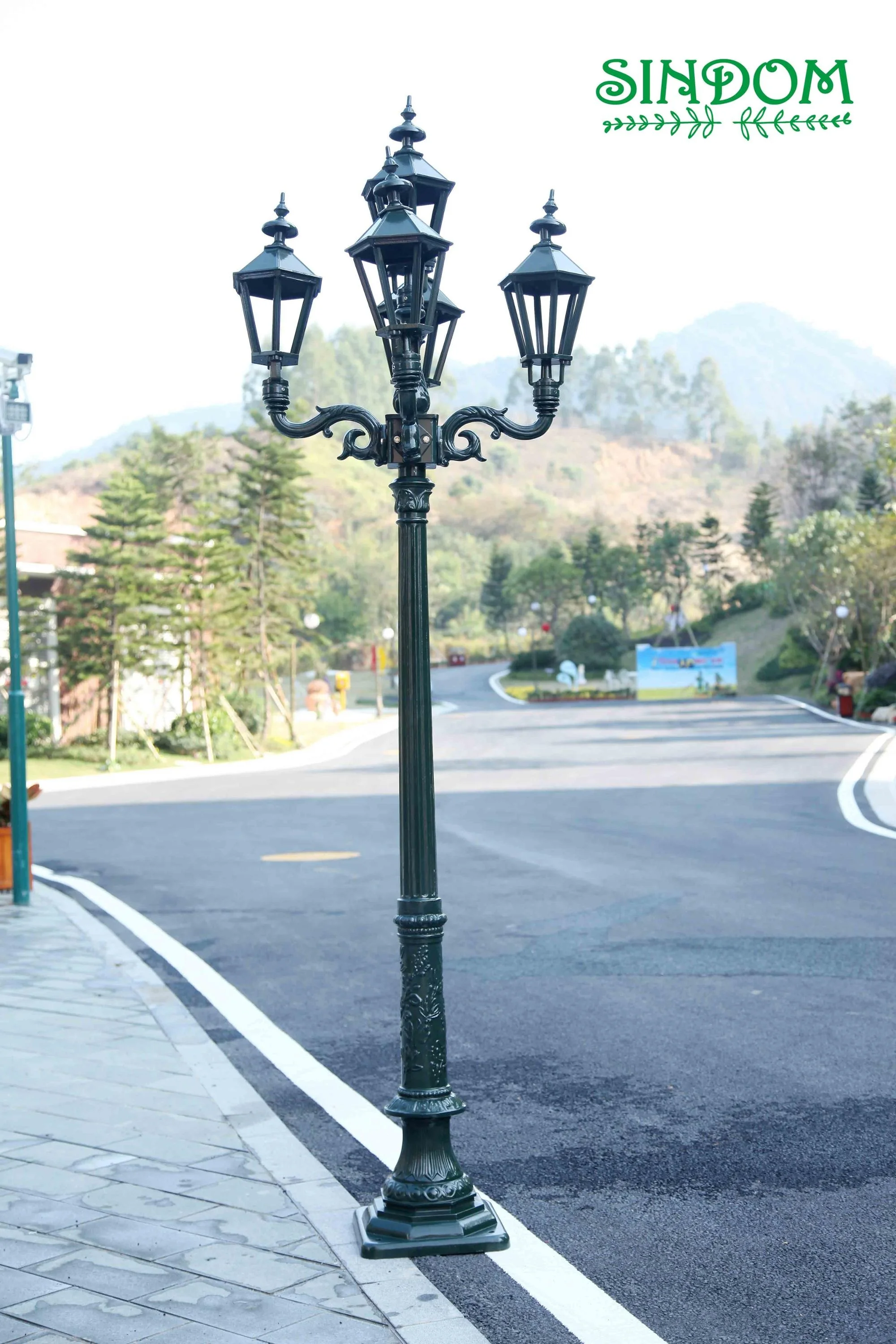  Sindom European Style Aluminium Street Led Lamp Garden Outdoor Decoration Pole