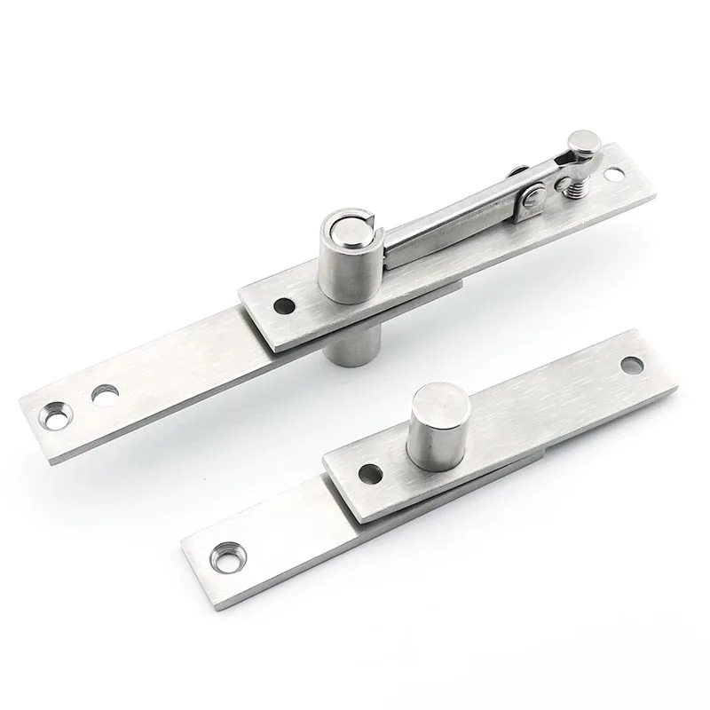 Heavy Duty Stainless Steel SS201 Concealed Door Pivot Hinges for Wooden Doors 180 Degree Shaft Pivot Hinge