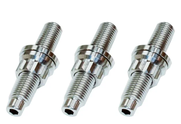 Silver Color M8 M10 Car Exhaust Pipe GR5 Sets Bolt Gr.5 Titanium Alloy Ti-6Al-4V Exhaust Intake Manifold titanium stud kits