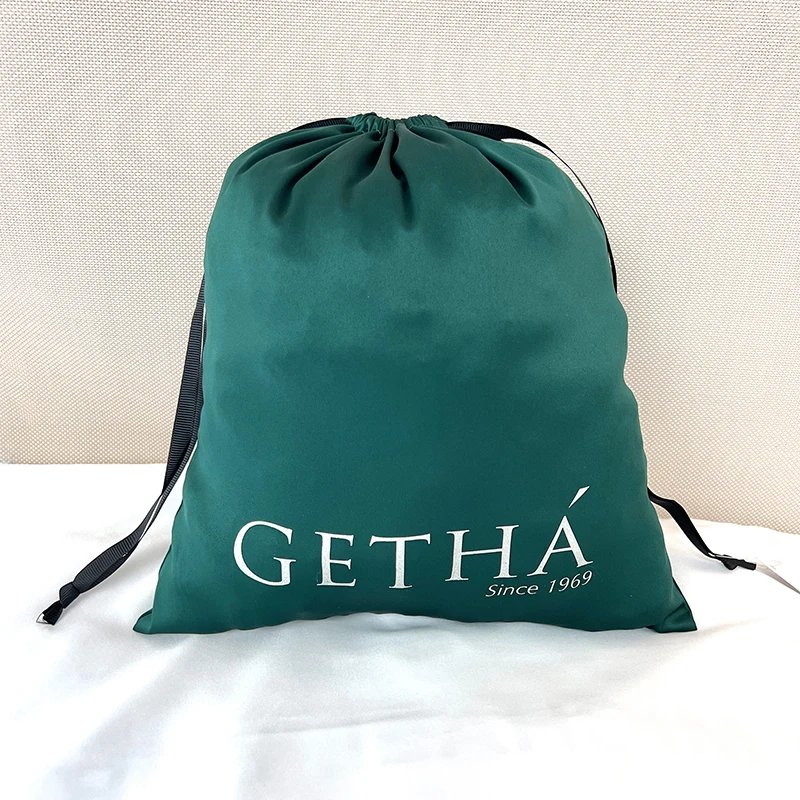 Wholesale Custom Logo Luxury Silk Dust Storage Bags Satin Drawstring Bags for Handbags Shoes Boots