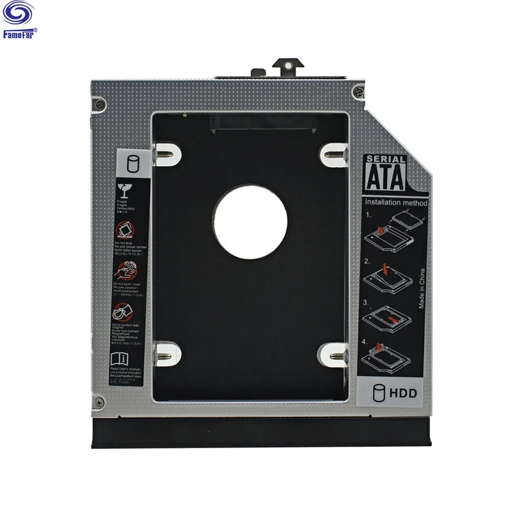 2-й жесткий диск Caddy 12,7 мм SATA 3.0 с двумя светодиодами для HP ProBook 6440b 6450b 6550b 6530B 6535B 6730B Elitebook 8440P