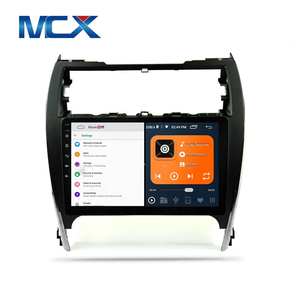 MCX GPS Navigation Android 10.0 radio Touch Screen HD Head Unit Car Audio Video Player For Toyota Camry 2012 Support wifi