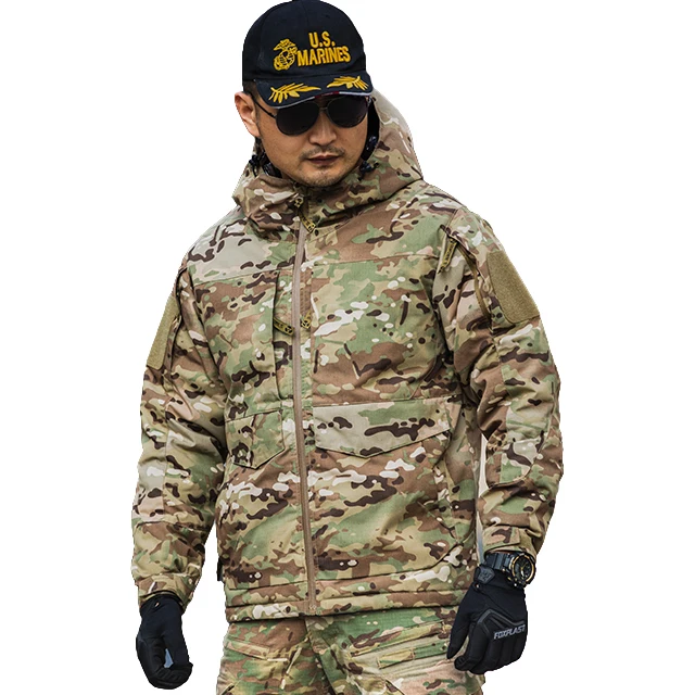 Мужская тактическая зимняя охотничья куртка S.archon камуфляжная уличная Водонепроницаемая ветровка походная