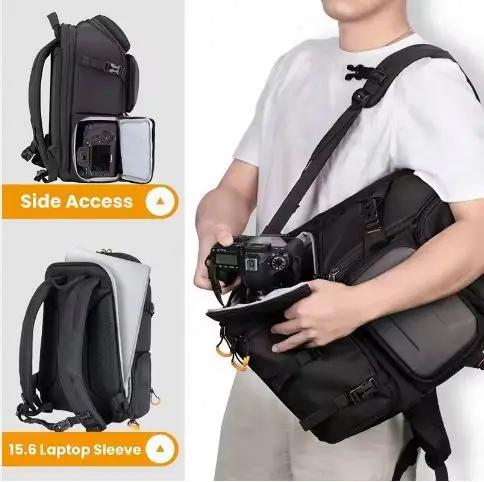 Free Sample Camera Backpack Bag Professional Camera Waterproof Camera Case Compatible for Sony Canon