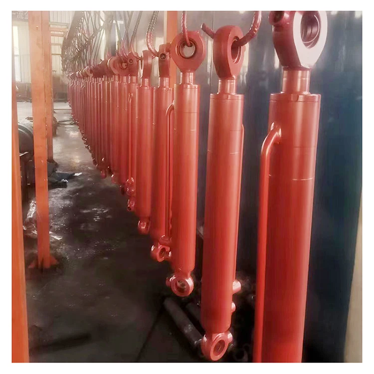 
Excavator tractor loader dump truck trailer piston cheap single double acting small mini lift hydraulic cylinder 