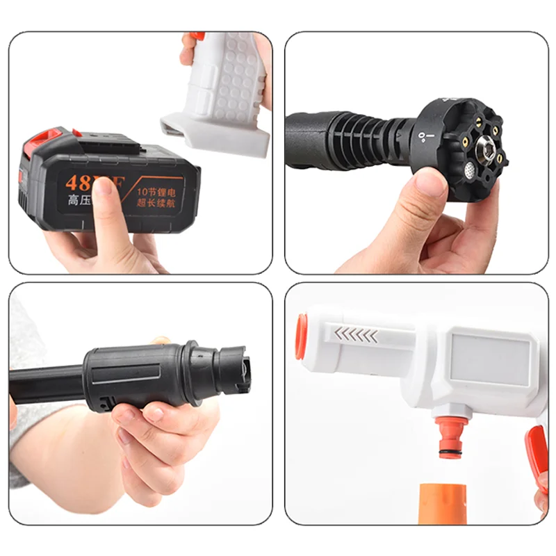 Car Washer Motor 12V Battery Powered High-Pressure Machine Pressure Portable For Cars