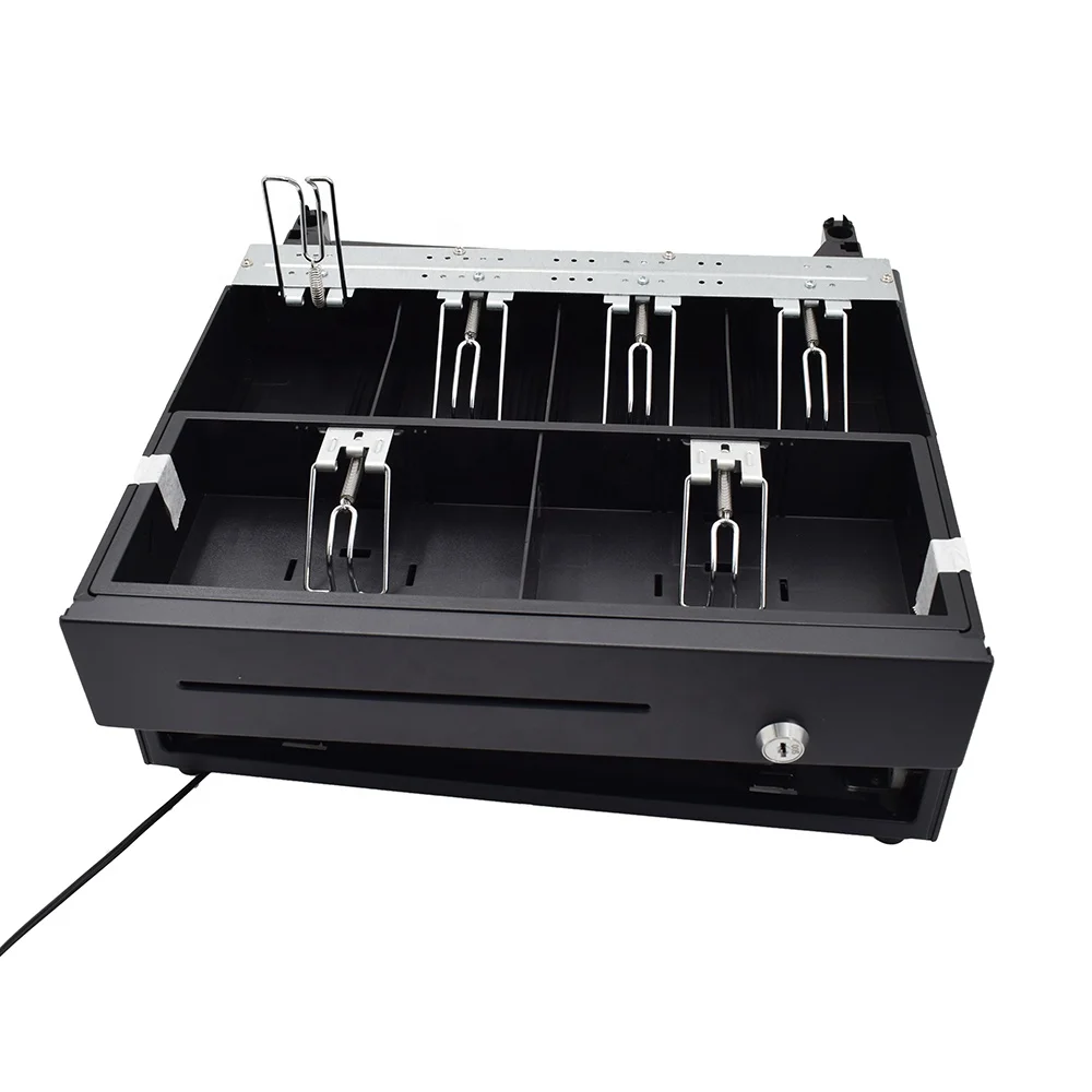 Lowest Price Gas Station Pos System Hs 405 Real Mini Cash Drawer Box Custom Usb with Keys Rj11 Cash Register Drawers