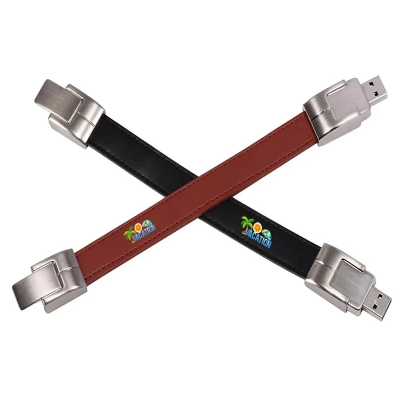 New Gift Idea PU Leather Wrist Band Mini Style Stick 2.0  3.0 1gb-128gb Pendrive with Memory Stick 32gb 64gb USB Flash Drive