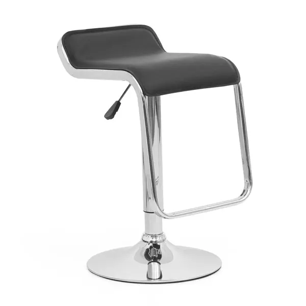 wholesale bar chair adjustable pu leather seat metal leg swivel bar stool