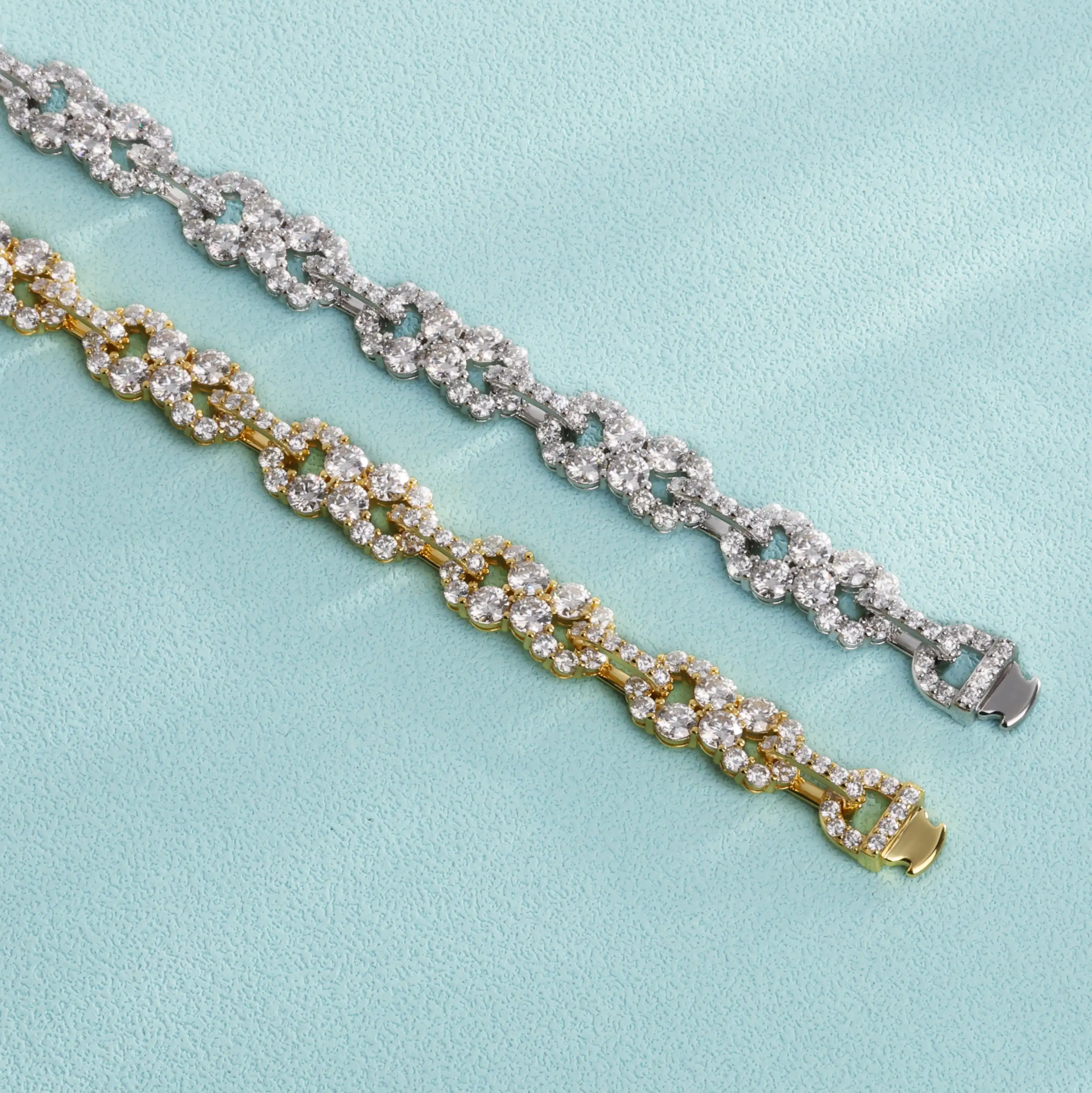 Full Diamond 10MM Infinite Cuban Chain Hip Hop Jewelry Unisex 925 Sterling Silver Bracelet Necklace Fine Jewelry