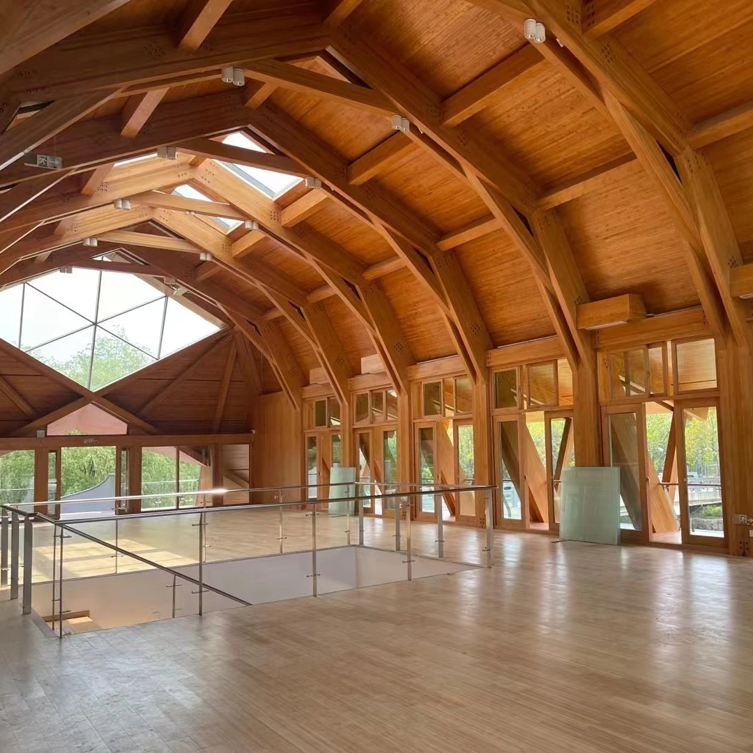 Glue Laminated Timber Chinese Factory Mass Timber For Building Project Glulam Beam Sizes