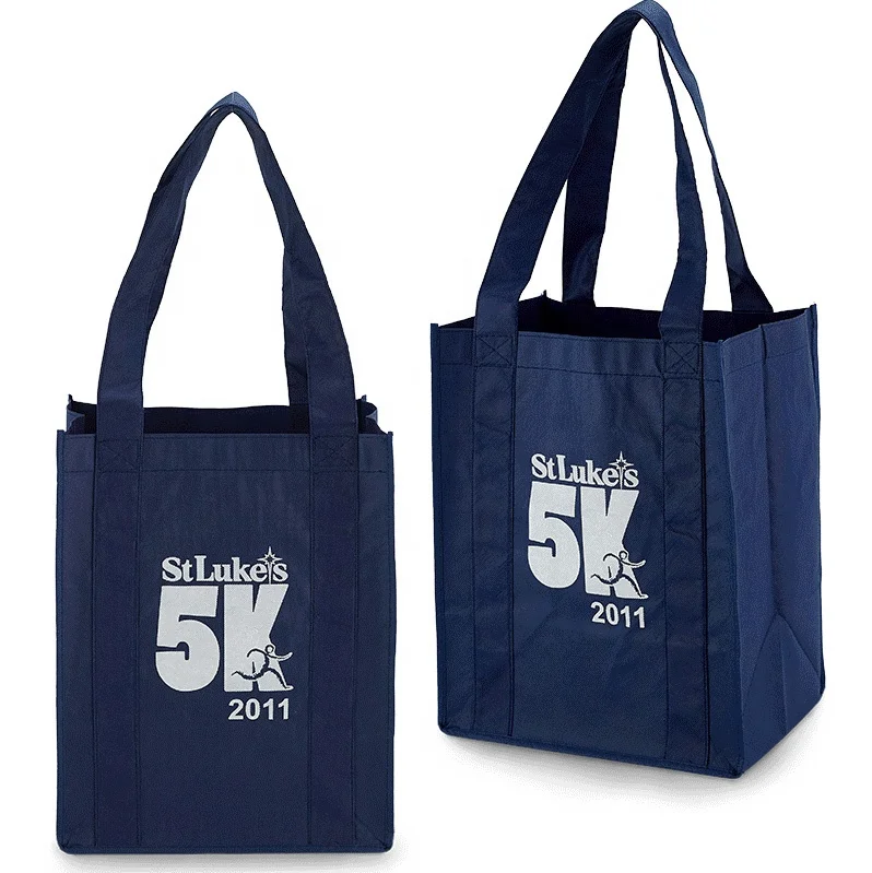 Fashion With Logo Custom Eco Friendly Non Woven Fabric Eco Shopper Bag For Store Shopping Promotion Advertise