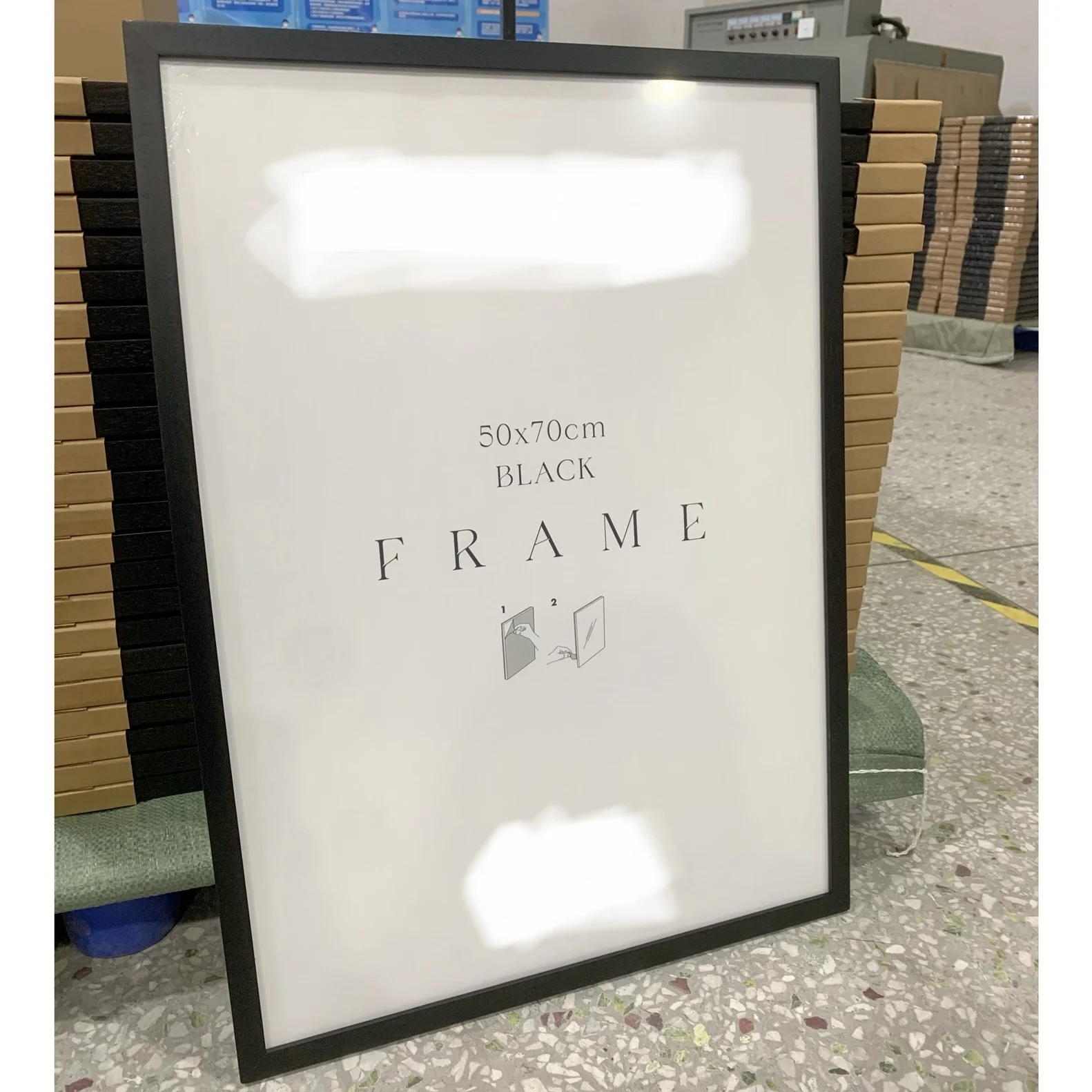 Large size photo frame Handcrafted solid wood picture frames for home decoration Wooden picture frame