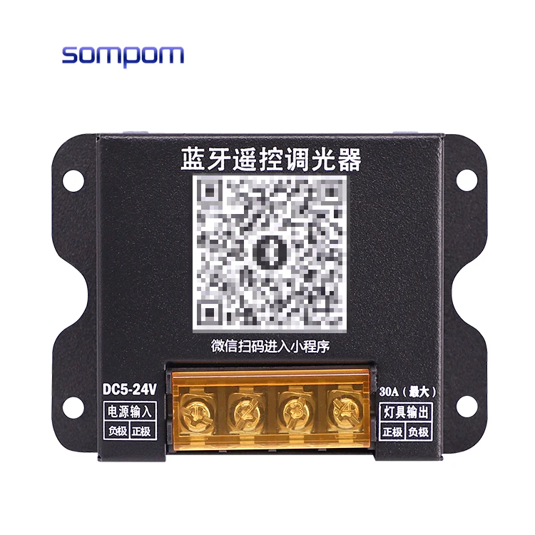 LED Single Color Light Bar Dimming Controller 30A DC5-24V BT Applet Remote Control for Lighting Fixtures