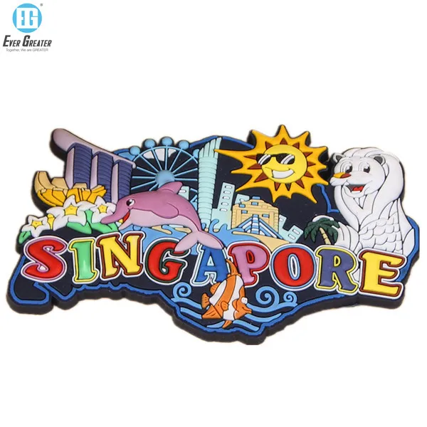 Factory 3D PVC Cartoon Custom Rubber Fridge Magnets Customised