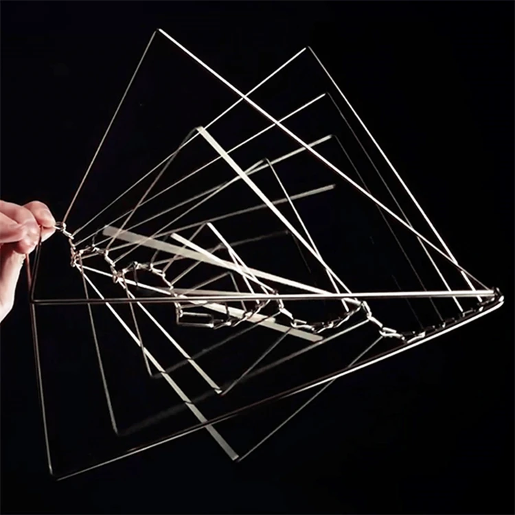 Skillful Manufacturer Educational Delicate Wave Square Iron Craft